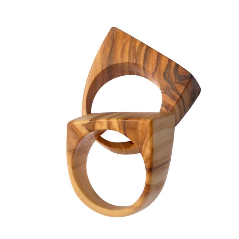 Woodwork by Pe Hand carved olive wood rings