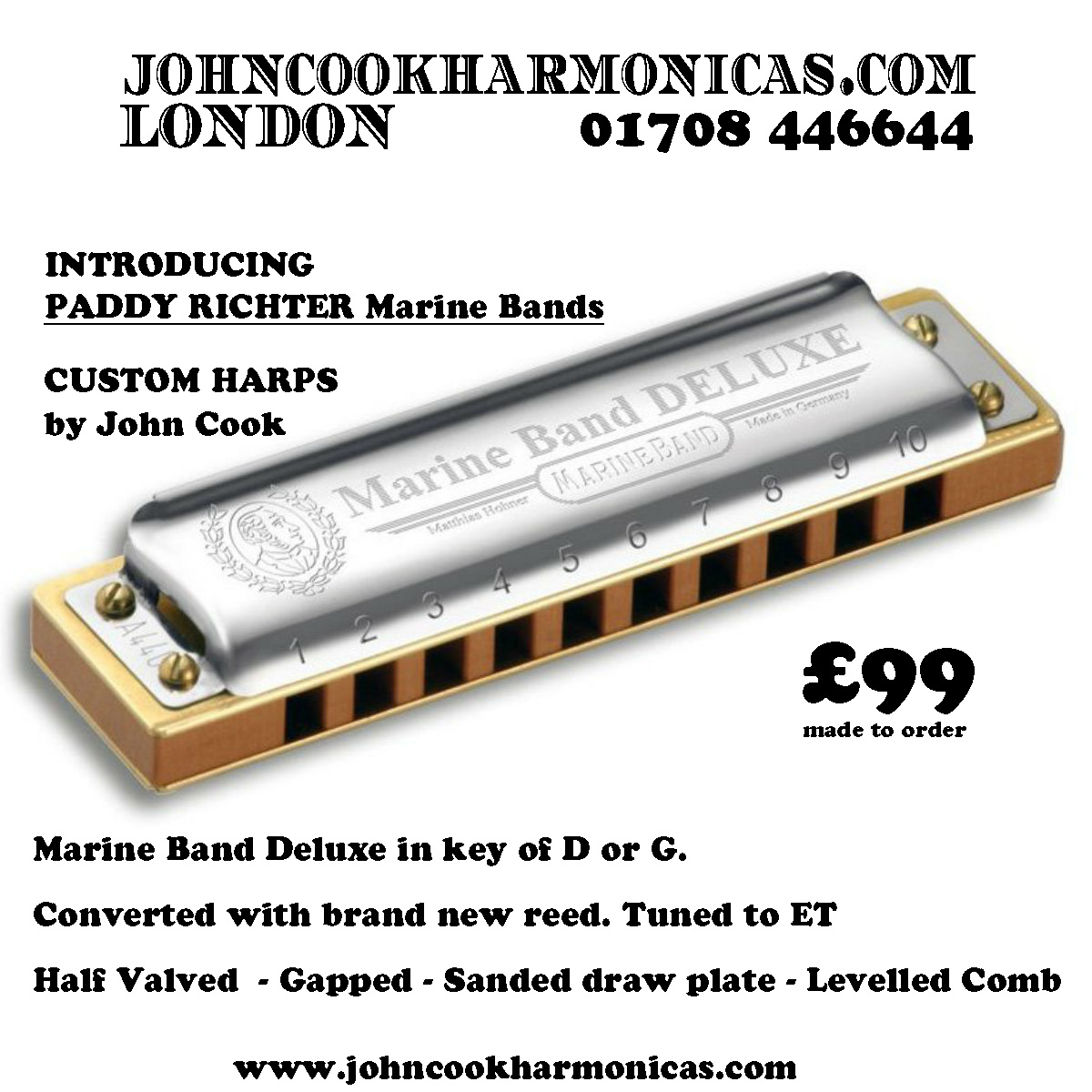 Janela aberta Blogue de harmonica John Cook Harmonicas