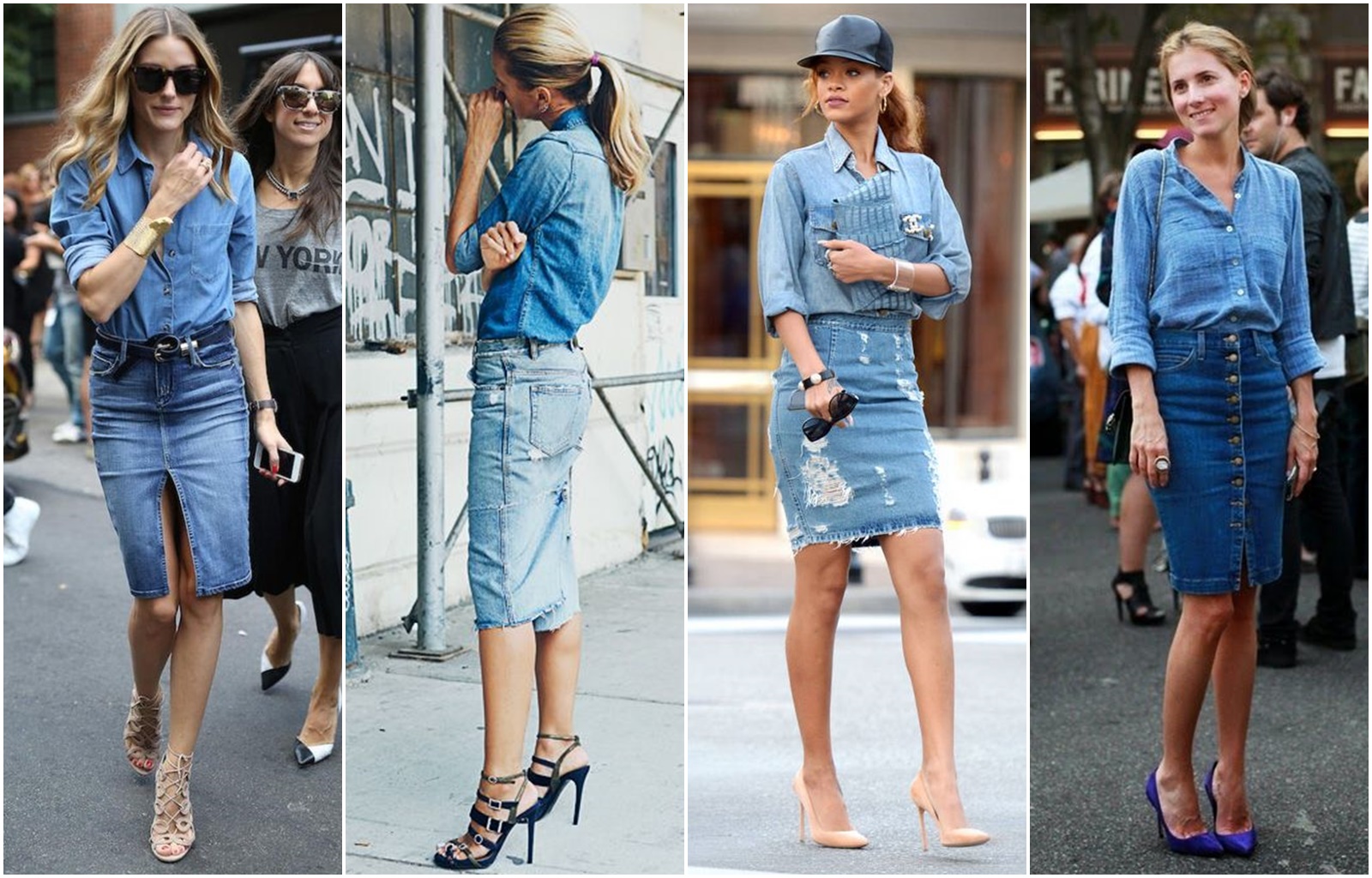Como usar saia jeans - Blog Cris Felix