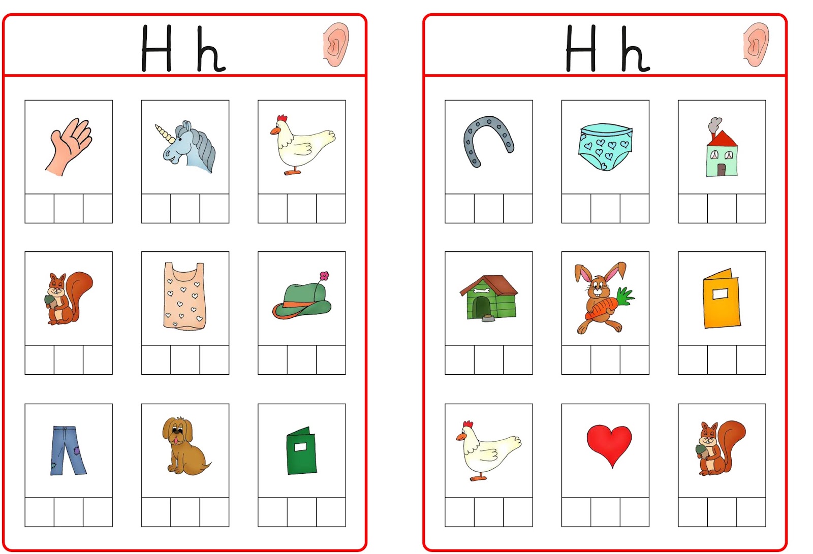 Abhörkarten H - Für Kinder