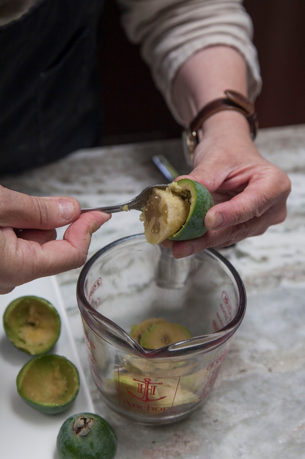 The Colors Of Indian Cooking When Nature Gives You Pineapple Guava, Make Sorbet. Without An Ice