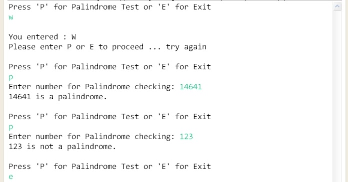 Write a menu‐driven class to accept a number from the user and check ...