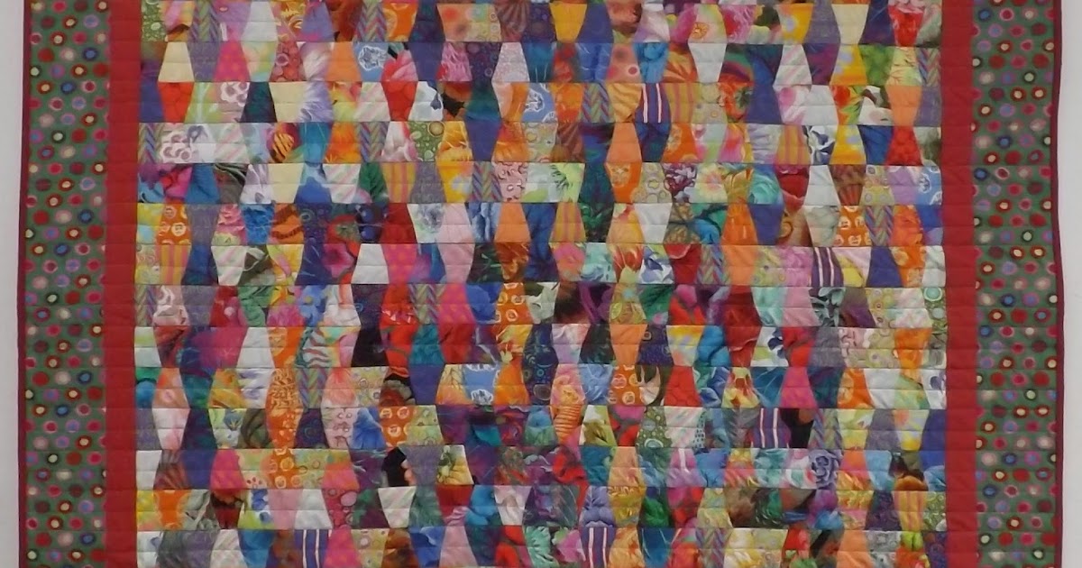 Treadle Quilts Lava Lamp scrap quilt