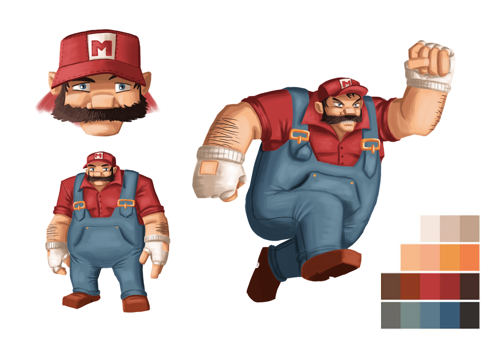 Sean Gannon MA Games Design Character Redesign 3 Mario