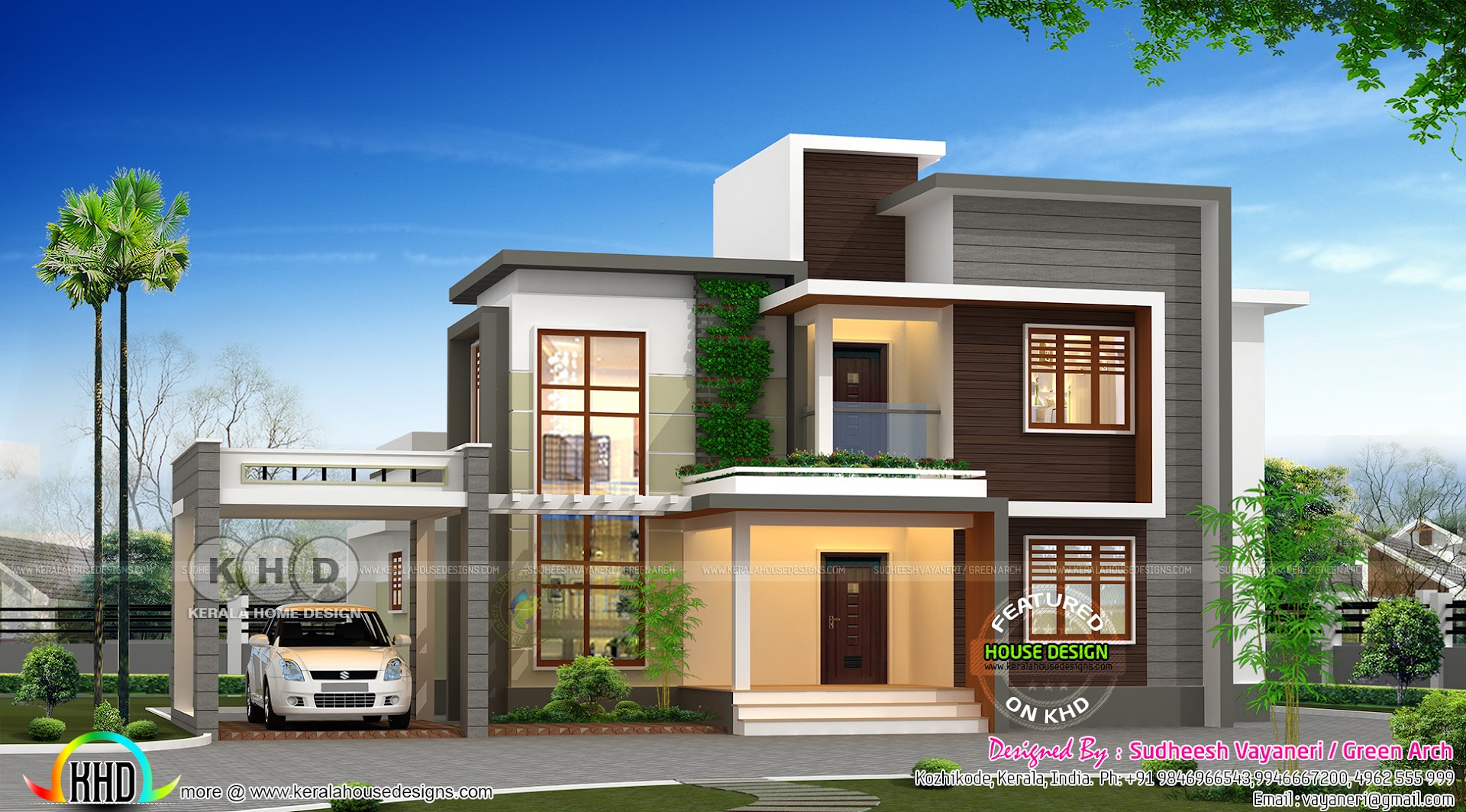 204 Sq m 4 Bedroom Modern Flat Roof Home Kerala Home Design And Floor 204 Sq m 4 Bedroom Modern Flat Roof Home Kerala Home Design And Floor