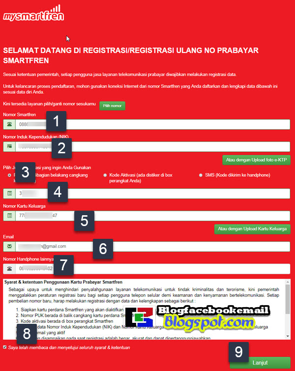 Cara Aktifasi / Registrasi Kartu Perdana Smartfren via Online & SMS