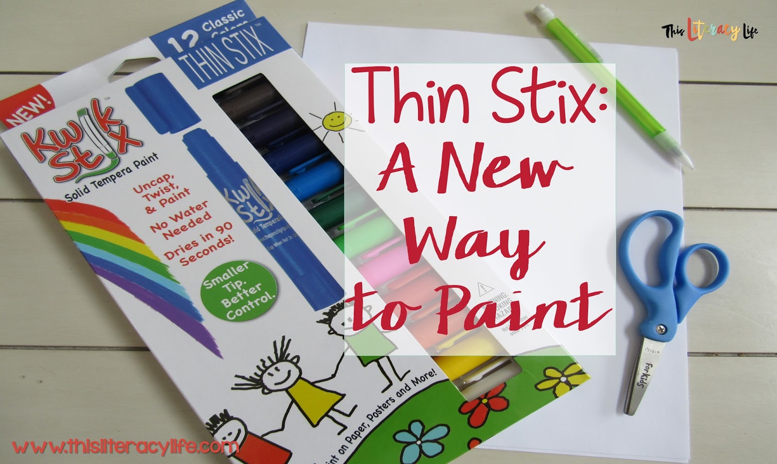 Thin Stix are perfect for helping children paint with precise lines and can even be used for writing fun!