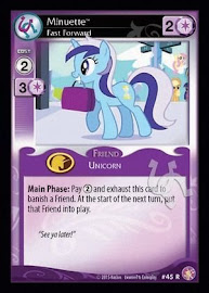 My Little Pony Minuette, Fast Forward Absolute Discord CCG Card