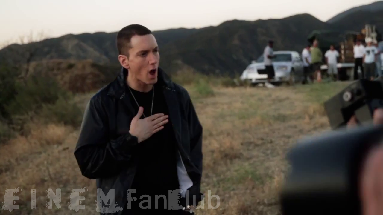 Fan Club Eminem "Lighters" video Shooting set (Photo Gallery)
