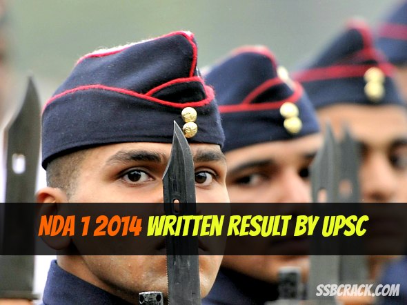 NDA 1 2014 Written Result by UPSC