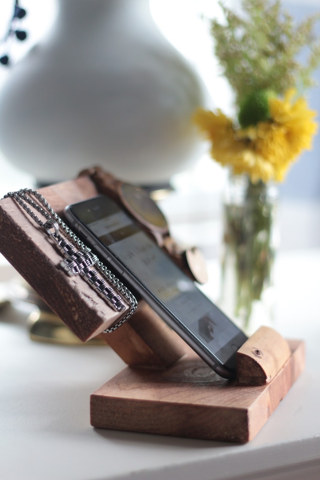 How to Make a DIY Accessory Holder and Charging Station from Scrap Wood (and JORD Giveaway)