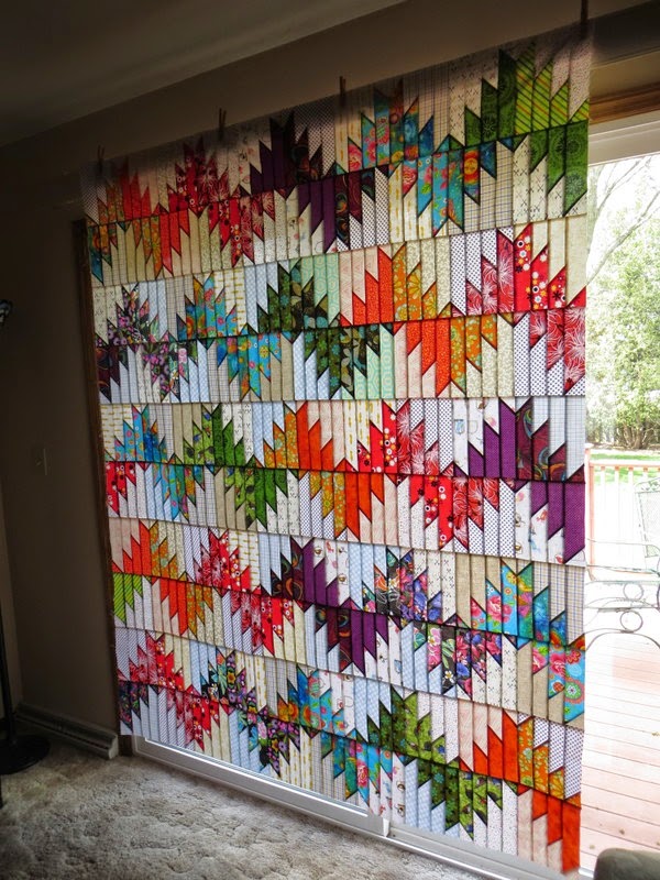 The Way I Sew It Scrappy Mountain Majesties Quilt Top