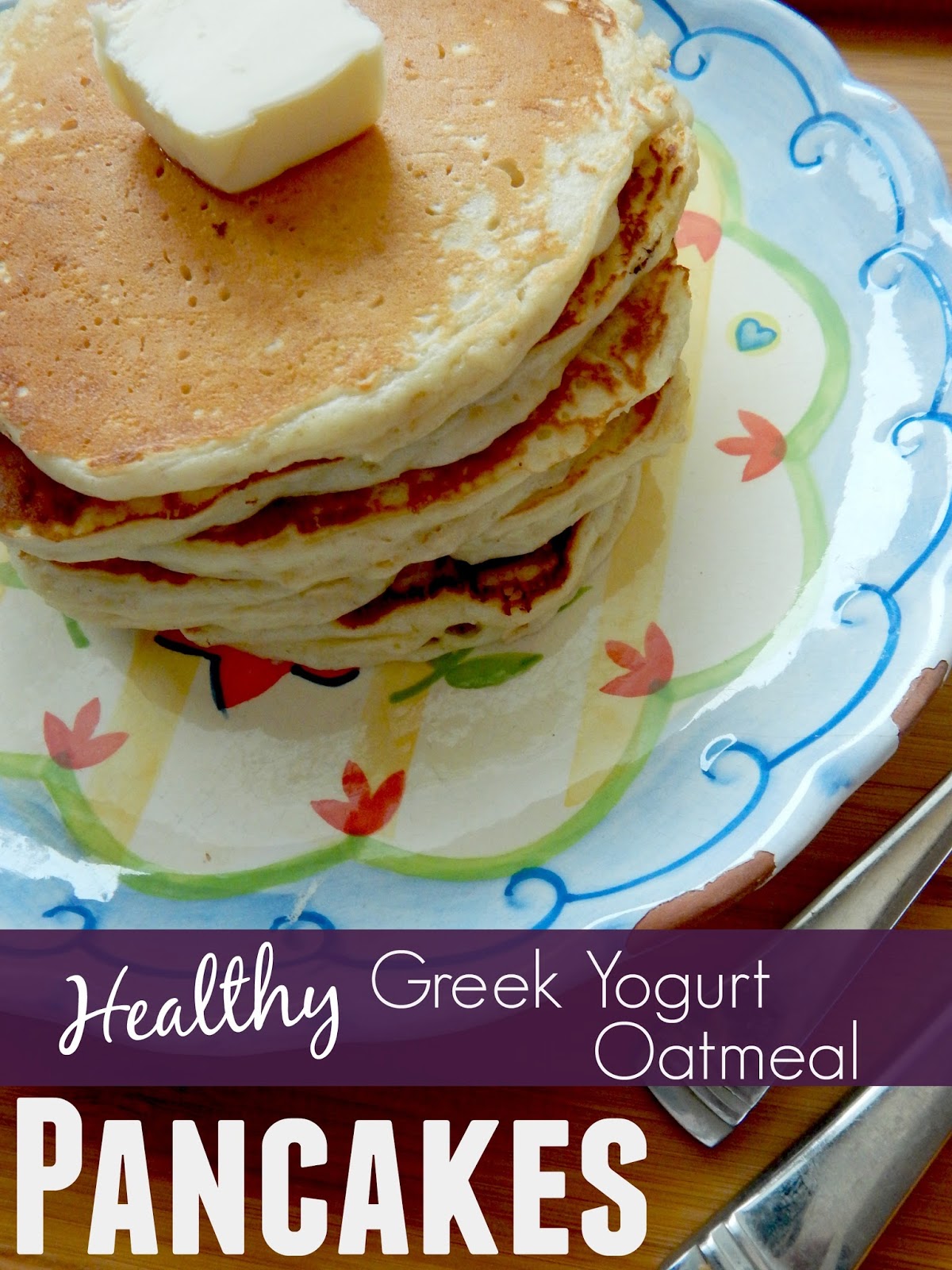 Healthy Greek Yogurt Oatmeal Pancakes | Ally's Sweet & Savory Eats