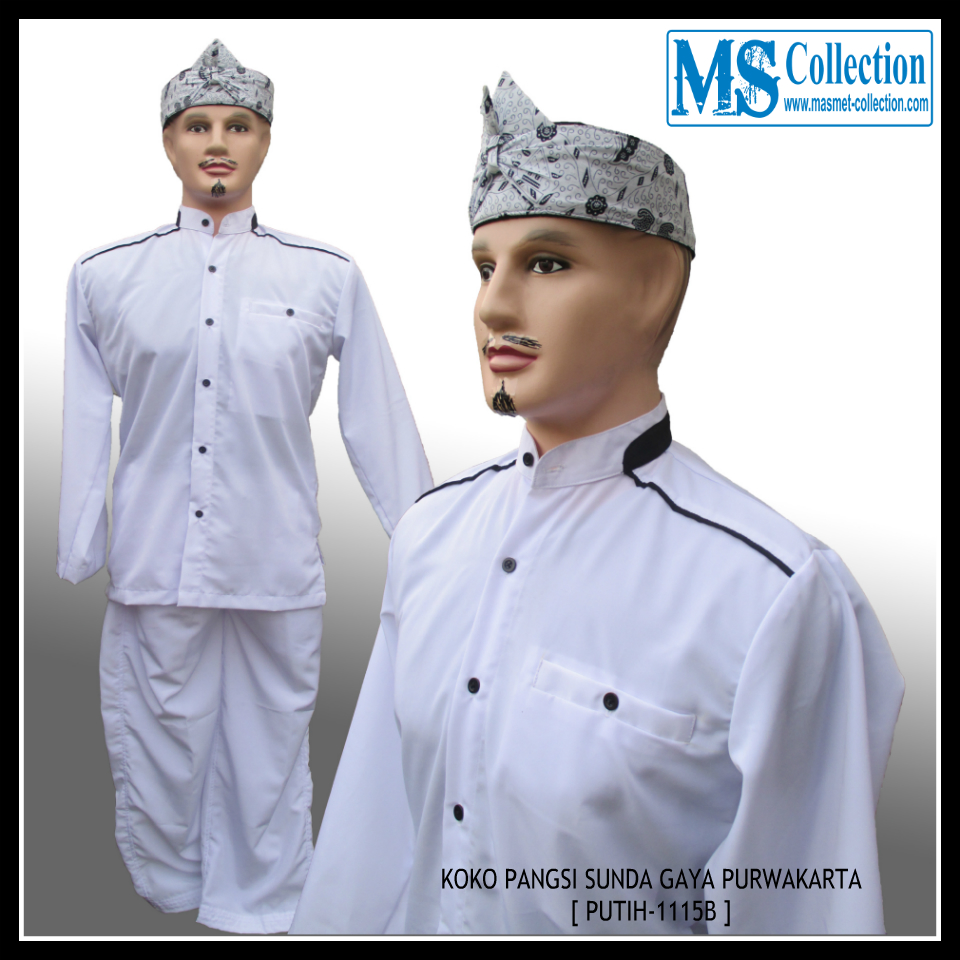 KOKO PANGSI SUNDA GAYA PURWAKARTA [ PUTIH-1115B ]