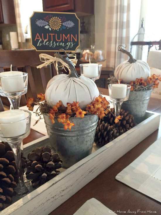 Our Home Away From Home BREAKFAST AREA & A DIY TABLE CENTERPIECE