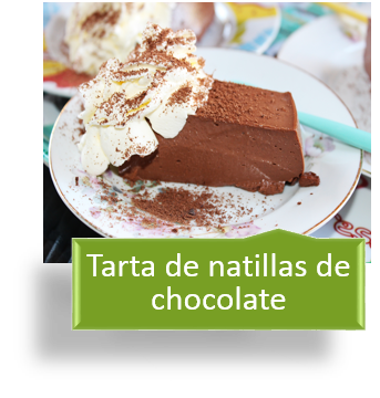 TARTA DE NATILLAS DE CHOCOLATE {SIN AZÚCAR}