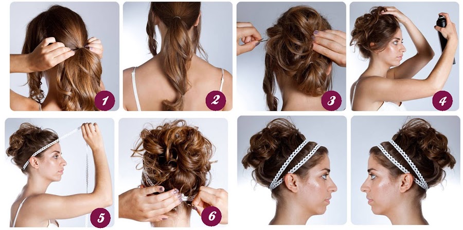 peinados fáciles con el cabello recogido