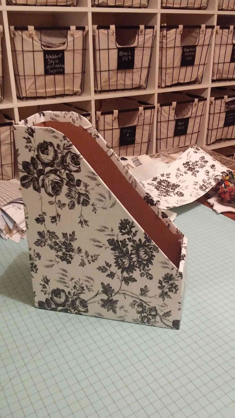 Sam Quilts Cardboard Magazine Holders