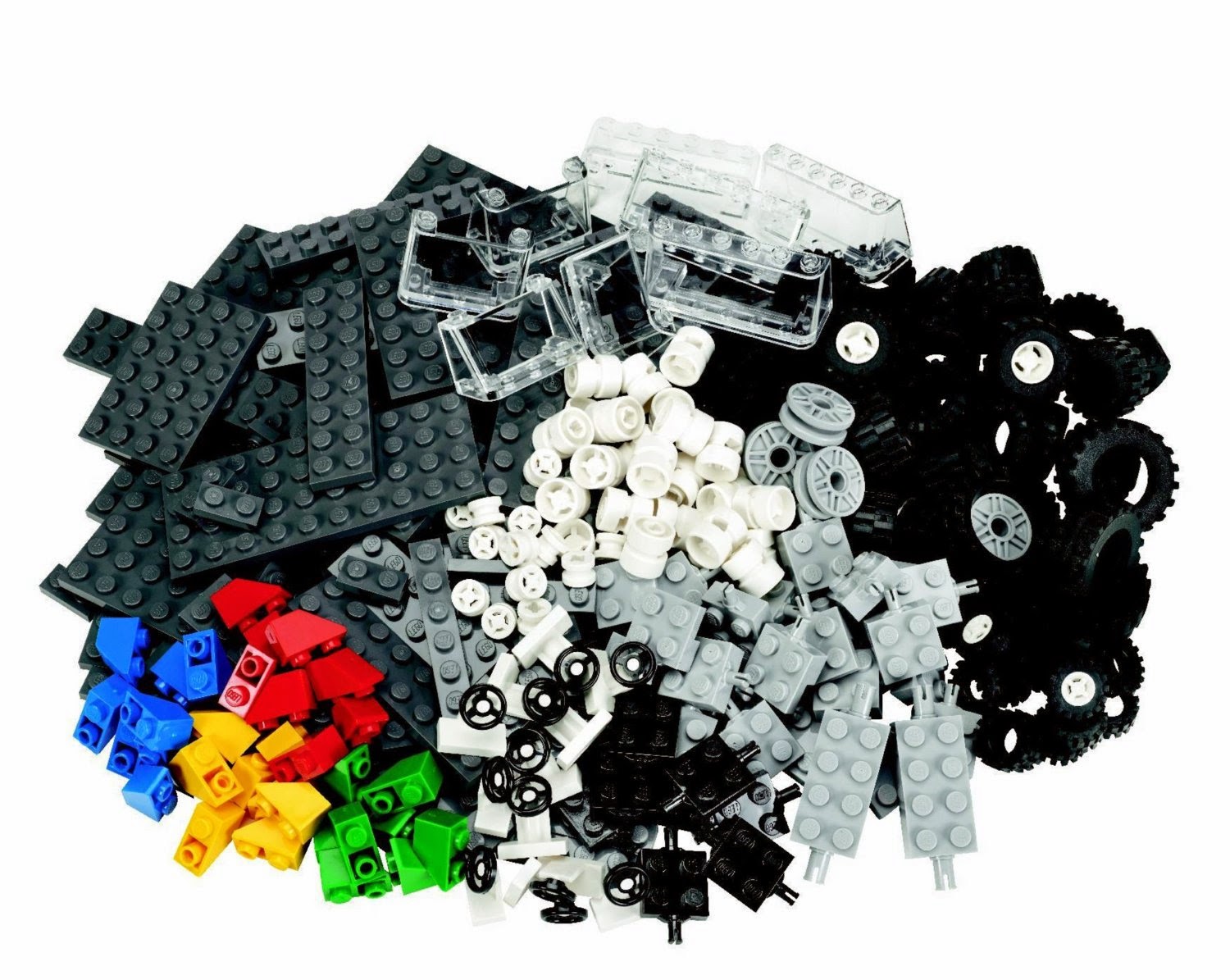 Lego wheels and parts set