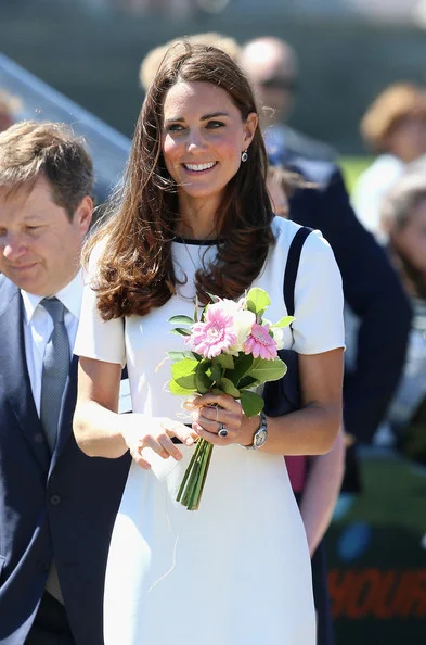 Kate Middleton visited the National Maritime Museum in Greenwich for the Ben Ainslie America's Cup Launch
