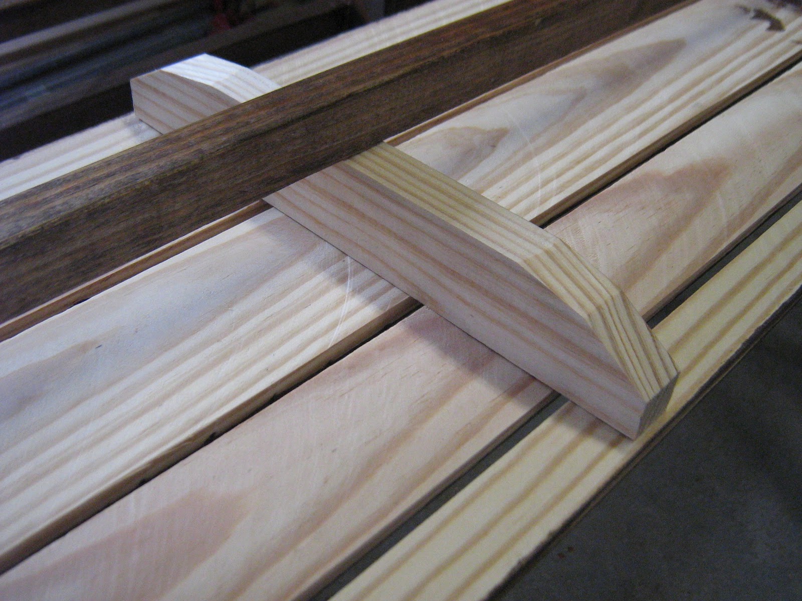 Boat Building Floorboards and Stain