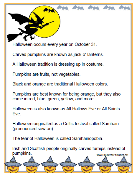 Shake your English!: Some fun facts about Halloween