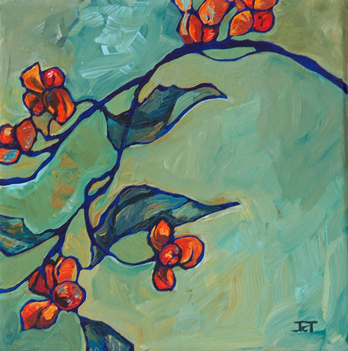 Jessie Townsdin Stolzman works in paint Bittersweet Classic *SOLD