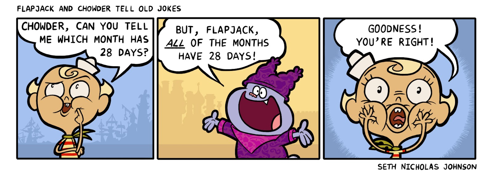 What are you drawing? Flapjack and Chowder Tell Old Jokes