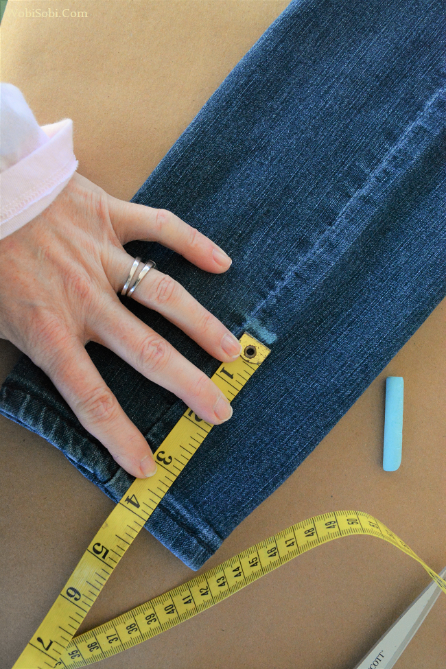 WobiSobi DIY Lace Trim Jeans.