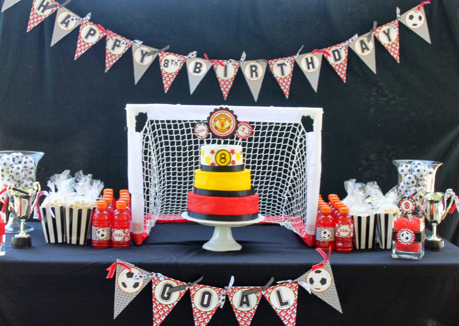 So Cute Parties  Soccer Theme Party  Manchester  United