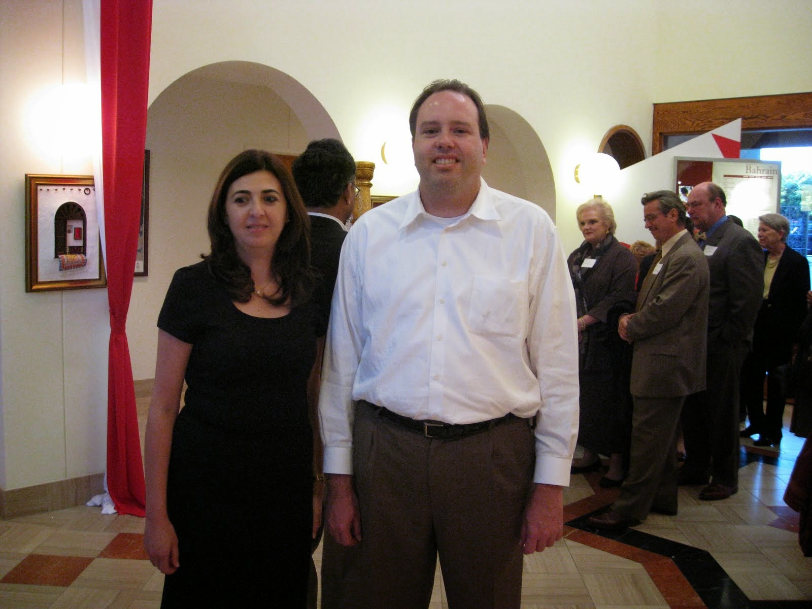 Ralph Winnie Jr. With the Ambassador of Bahrain, October 2009