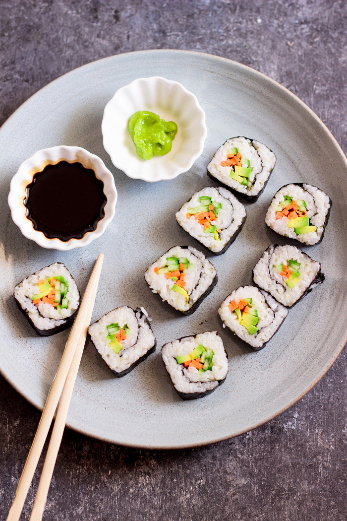 Golden Avocado Sushi Roll + Creative Vegan Sushi 101