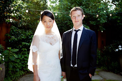 Mark Zuckerberg and Priscilla Chan Wedding Photo