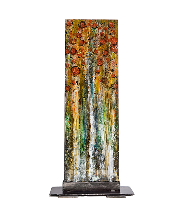 Sculptors International Mixed Media Vertical Free Standing Sculpture
