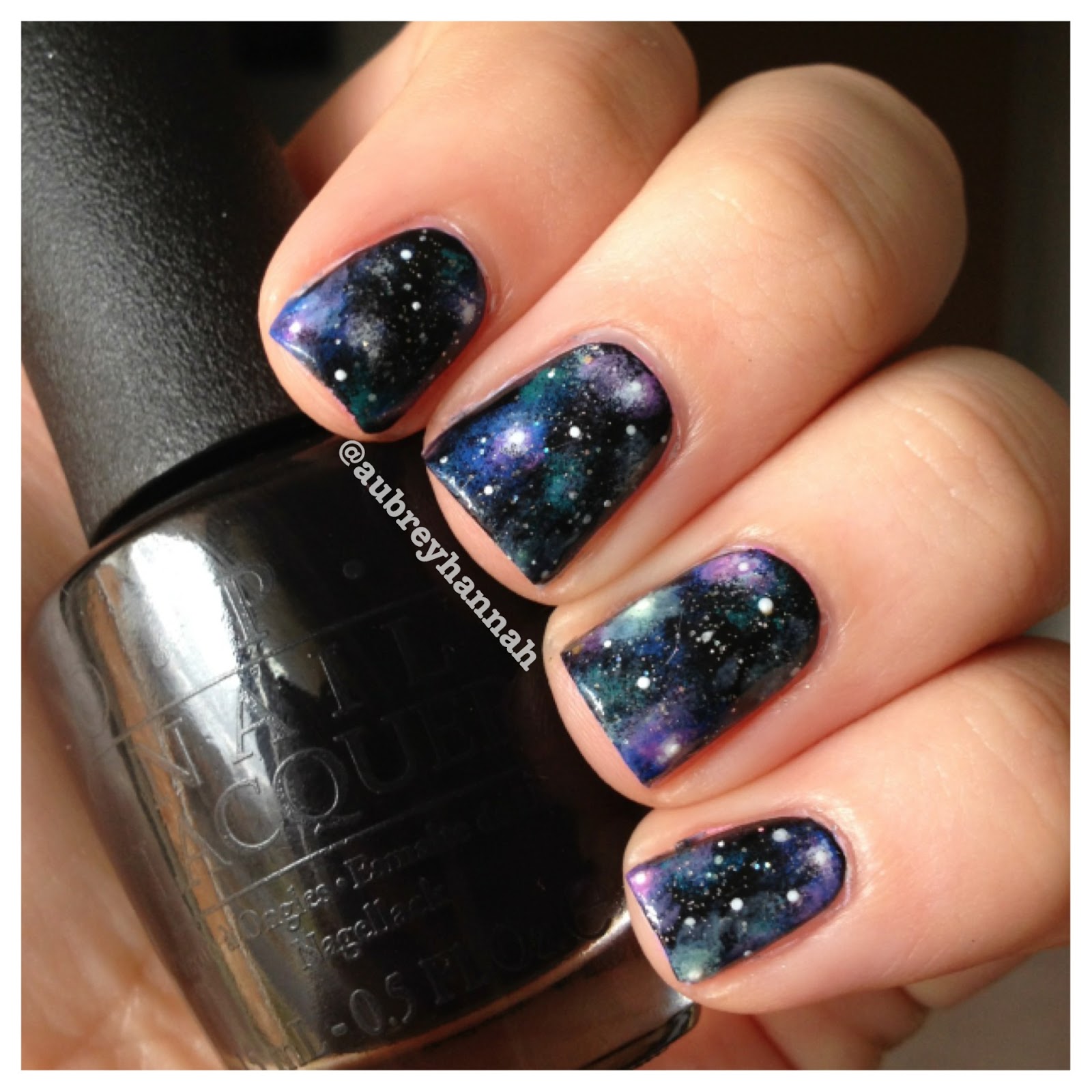 Aubrey Hannah: Galaxy Nails Tutorial