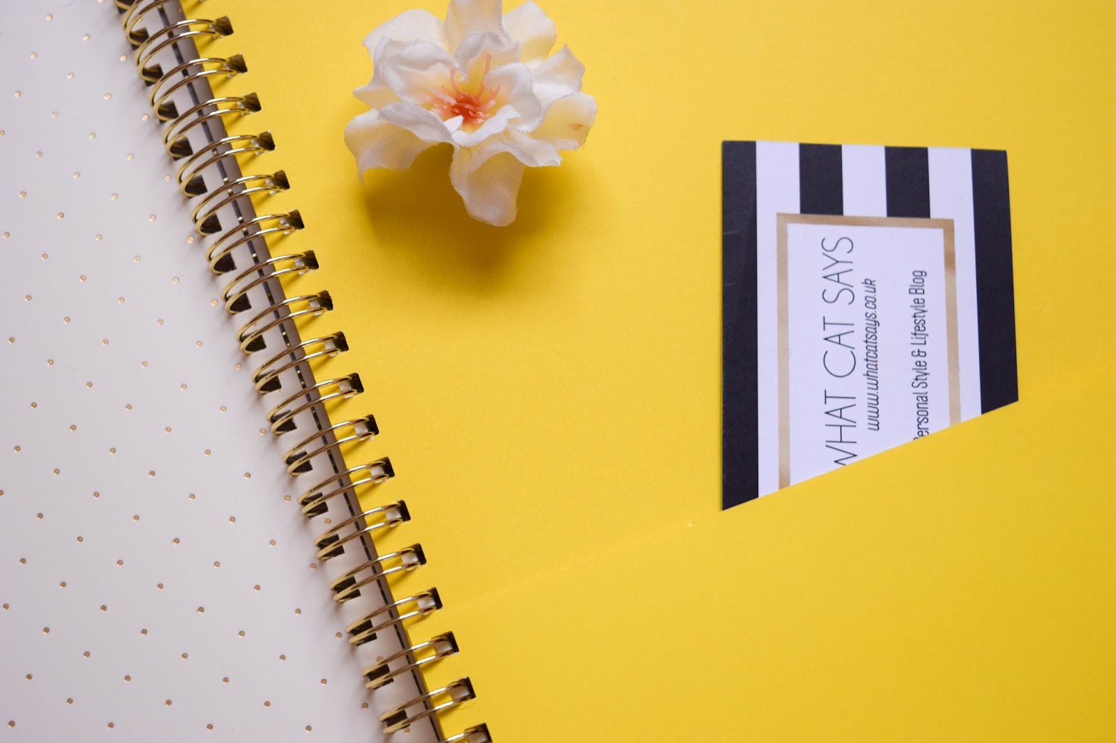Stationery | Kate Spade Lemon Spiral Notebook | At Home With Cat