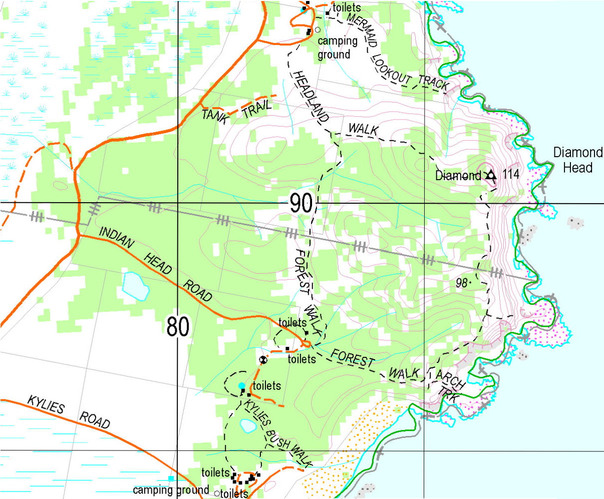 Diamond Head Nsw Map Mountains: Diamond Head, Nsw, Australia