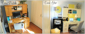 Before, the after before and more updating of my home office :: OrganizingMadeFun.com