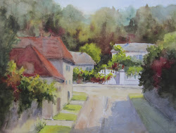 monet watercolor claude rue road fiorello pat elevates