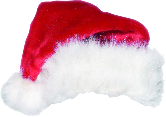 Gorro de Papa Noel ( Santa Claus ) con fondo transparente