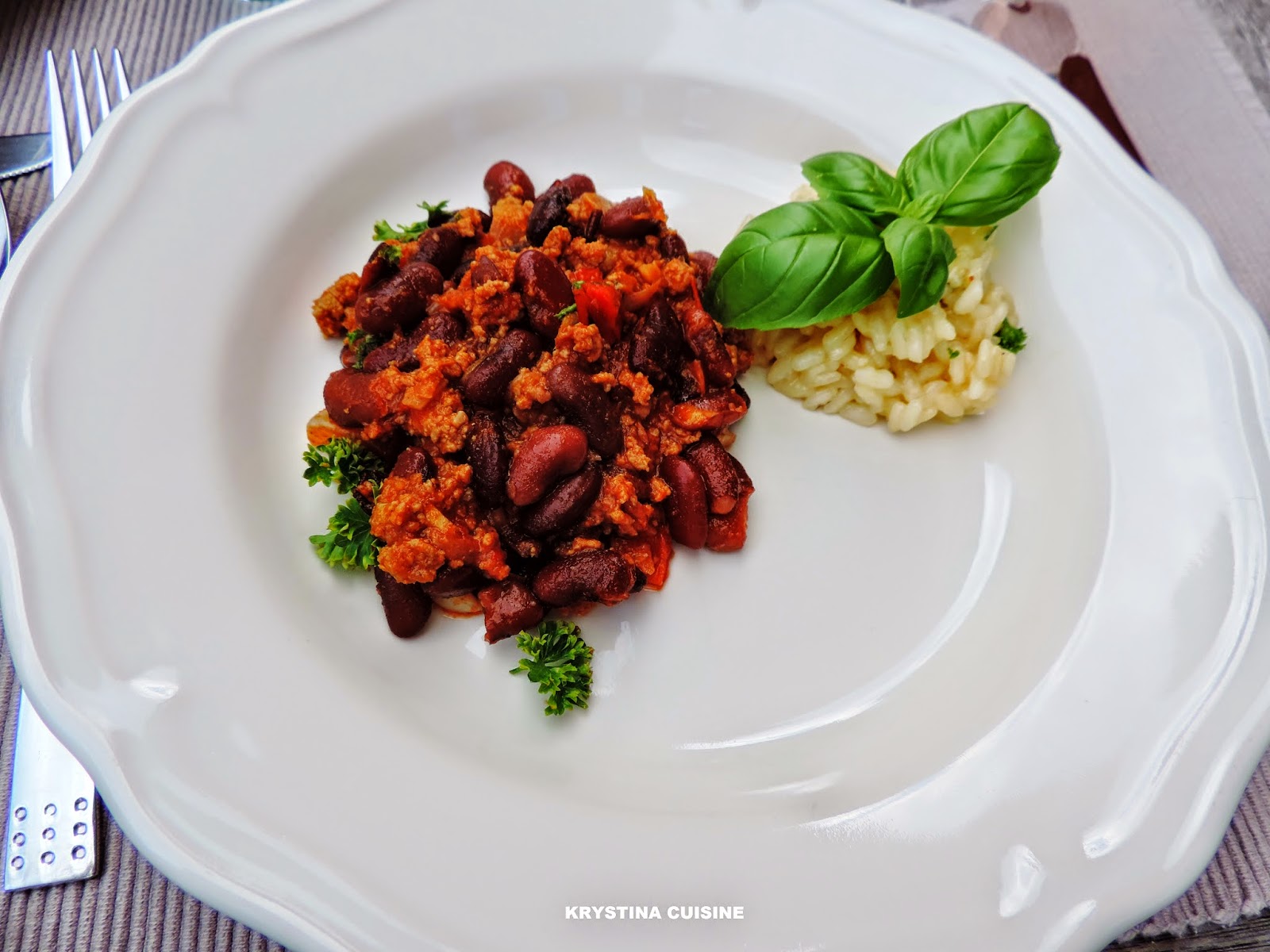 Krystina cuisine Chili con carne