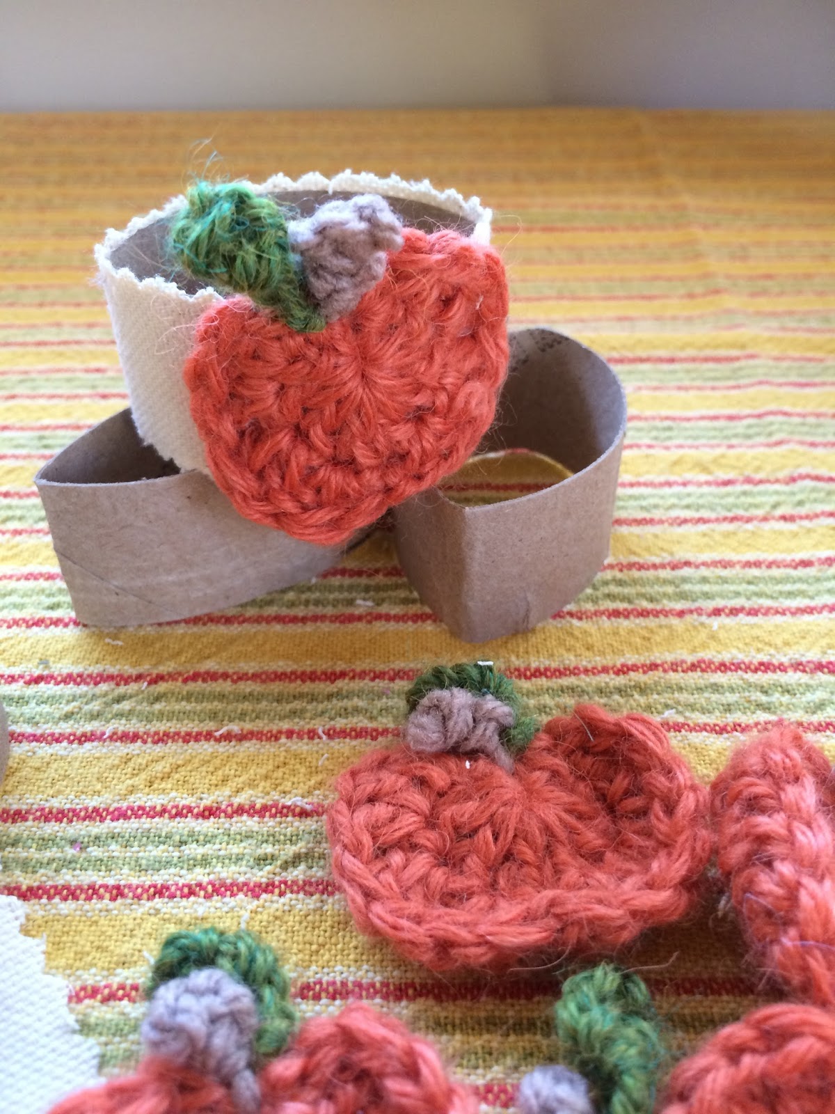Children's Pumpkin Napkin Rings