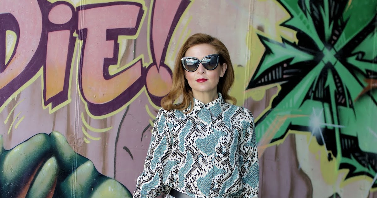 Snakeskin print is a hot trend: my python print outfit | Fashion and ...