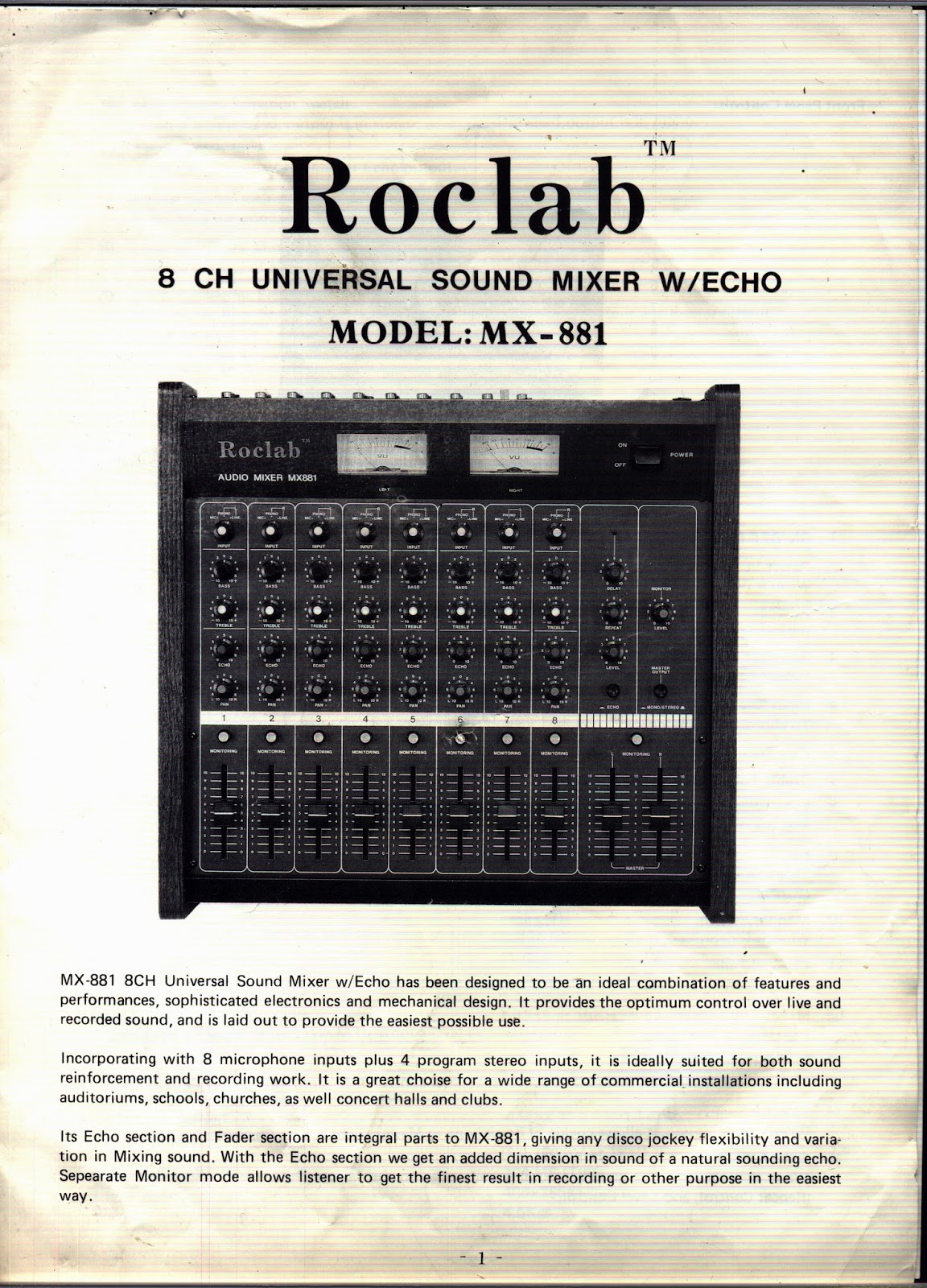 Captain Bodgit The Phonic MX881 Audio Mixer
