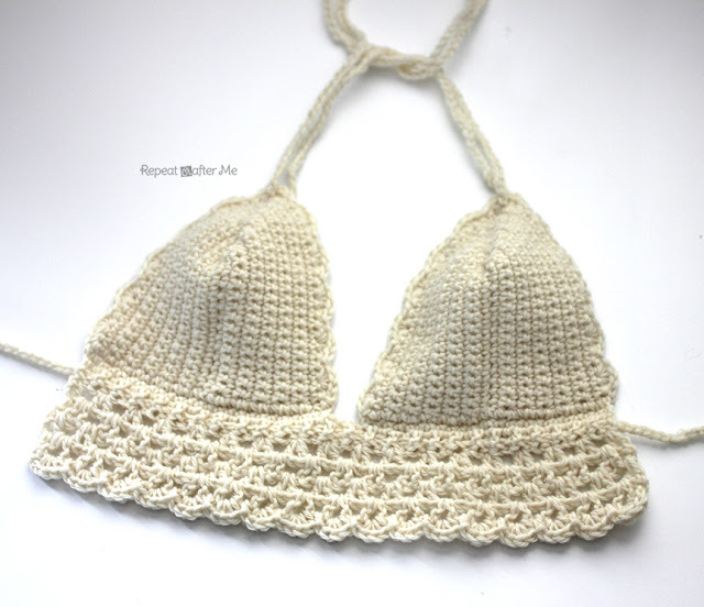 Spiksplinternieuw Marlinda's Inspiration: Crochet bikini top/ gehaakt bikini topje WK-95