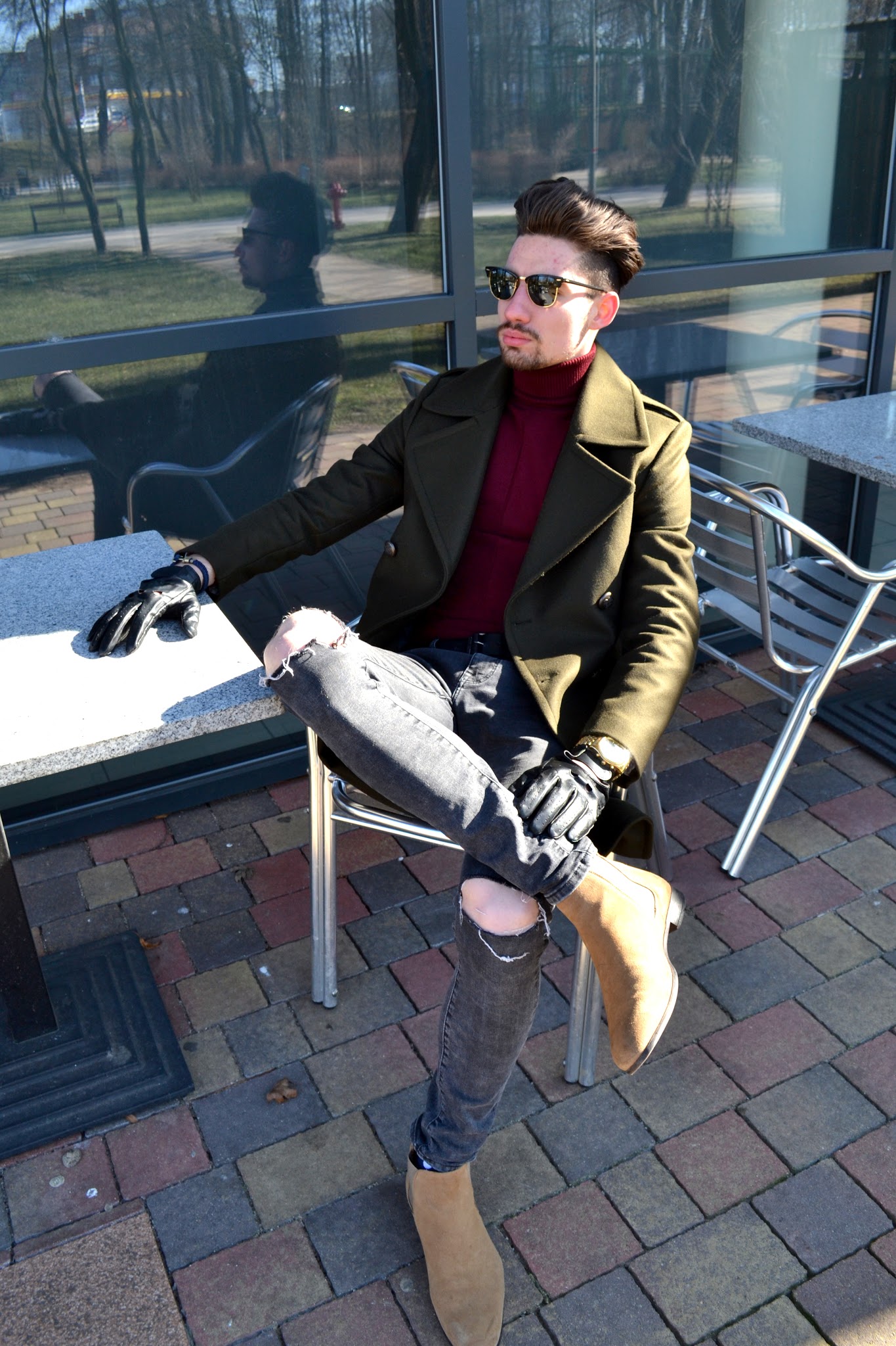 BURGUNDY SWEATER FROM ROSEGAL