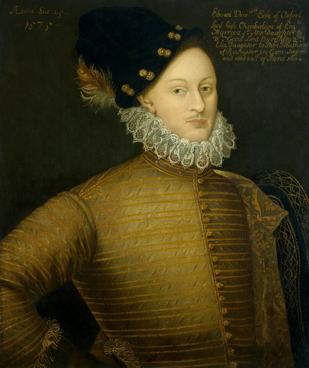Edward de Vere, 1575 - A lui attribuite le opere pubblicate sotto il nome di William Shakespeare