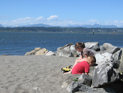 At the beach