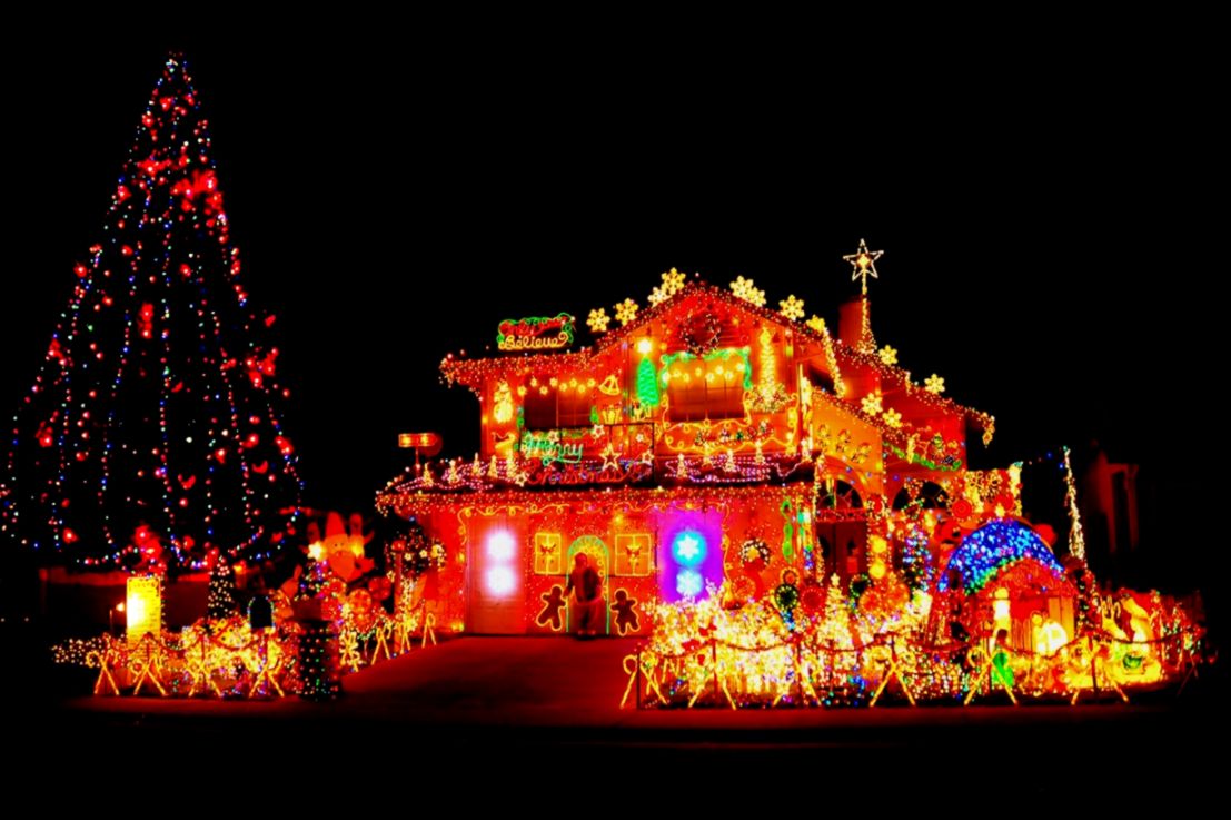 Christmas Lights On Houses