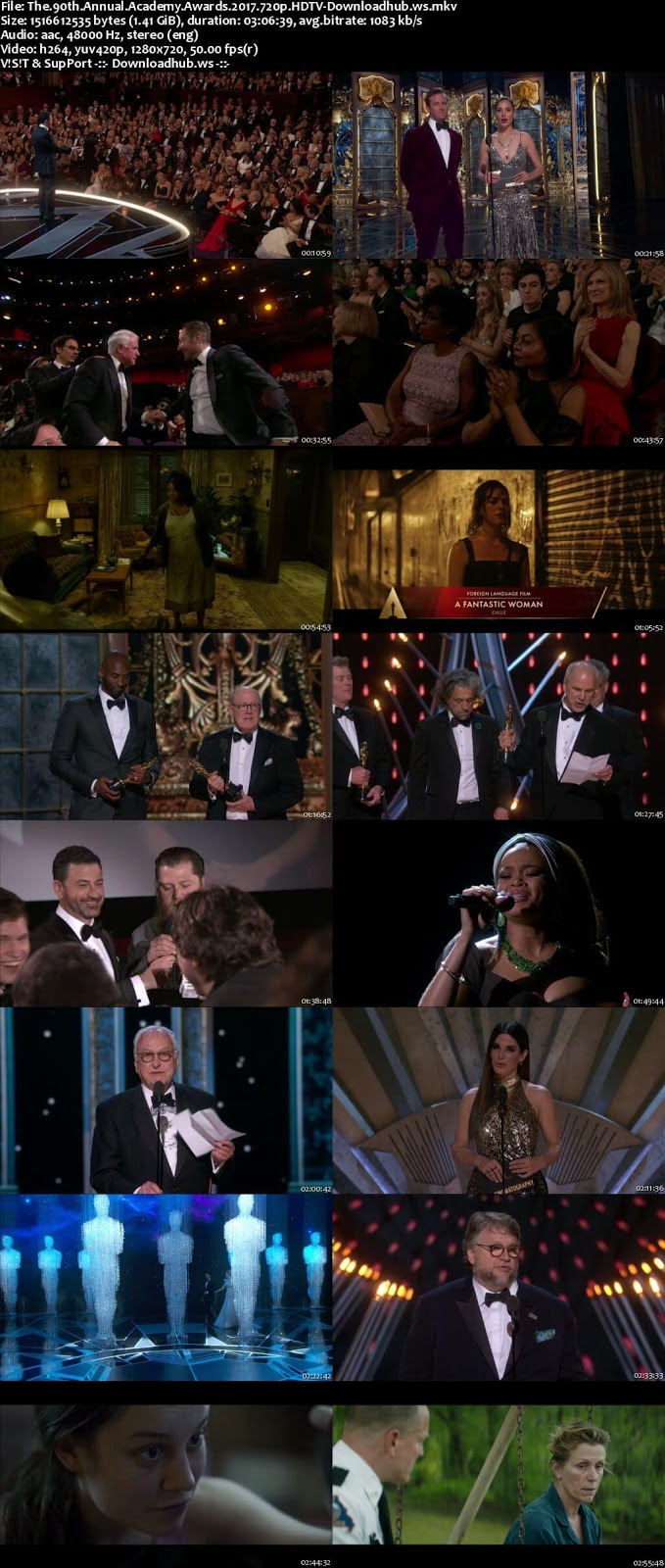 The Oscars 2018 The 90th Annual Academy Awards 720p HDTV x264